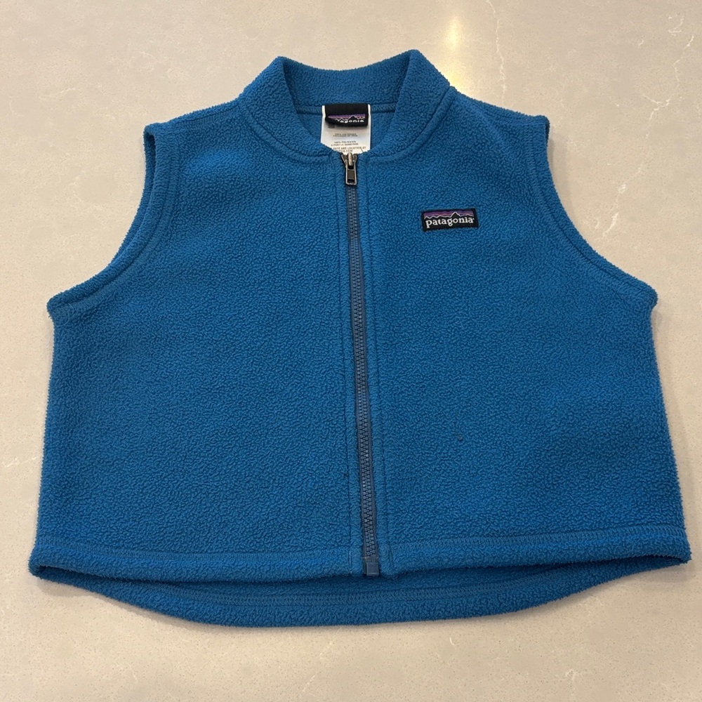 Patagonia Kids Blue Fleece Vest